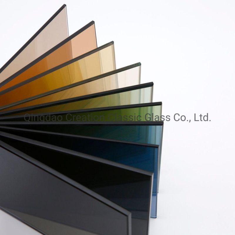 4mm-10mm Bronze/Pink/Blue Reflective Glass for Building/Window Glass