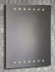 LED Cabinet Mirror with Shaver Socket / Corner Bathroom Mirror with Cabinet