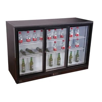 EMC Approved Smart Thermostat OEM Double Layer Glass Door Beer Showcase