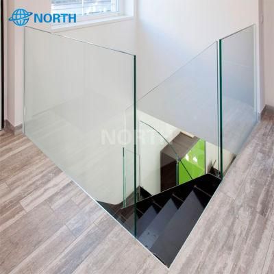 Clear Glass Railing Economic Design Glass Balustrade Frameless Glass Railing