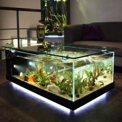 Feature Furniture Glass Fish Tank for Home Decorative Table Aquarium