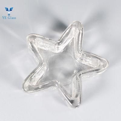 Customized 5-Point Star Glass Candle Holder for Wedding