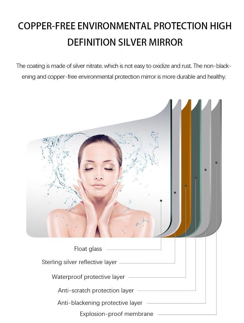 Good Price Round Products Cosmetic Luminous Demisting New Design LED Bathroom Smart Mirror