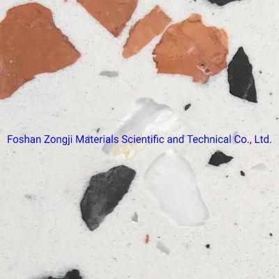 Manufacturer White Color Quartz Terrazzo for Floor and Wall Design