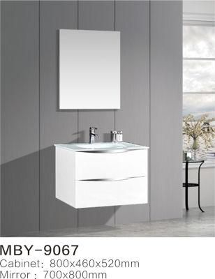 600mm PVC Bathroom Cabinet with Glass Basin