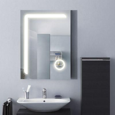 Home Decor Wall Mount LED Sandblast Bathroom Mirror with Touch Sensor