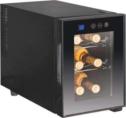 Counter Top Glass Door Wine Cellar with Digital Temperature Display