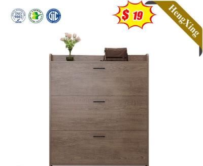 3 Drawers Wooden Storage Organizer Shoe Rack Cabinet for Living Room Hallway