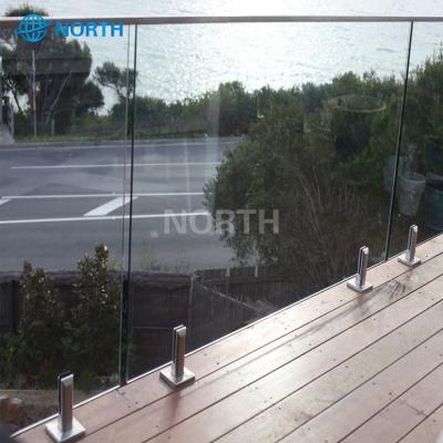 10mm Tempered Railing Glass Safety Glass System Mounted Balustrade Glass System