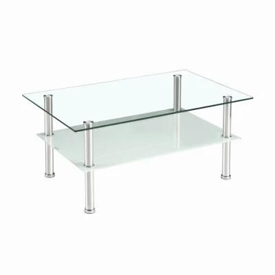 Home Furniture Tempered Glass Tea Table/ Coffee Table