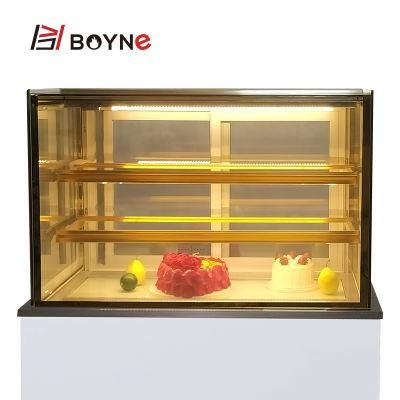 Bakery Kitchen Equipments Cake Display Showcase Size Customized