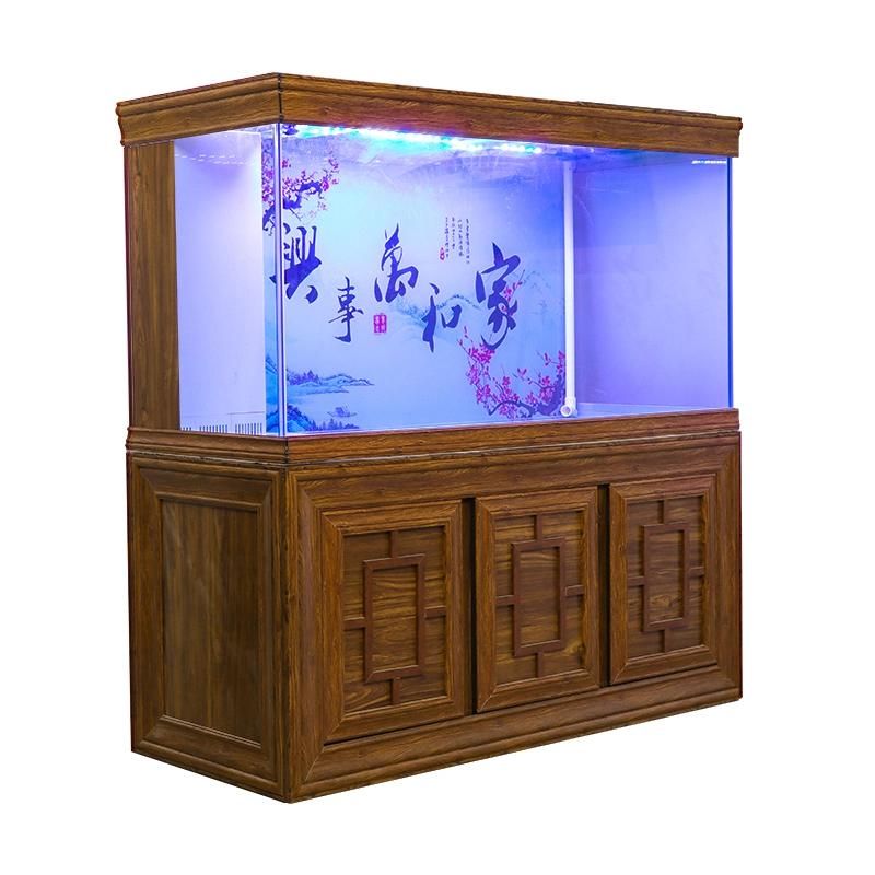 Glass Large Aquarium Arowana Fish Tank Base Cabinet Ecological Landscape