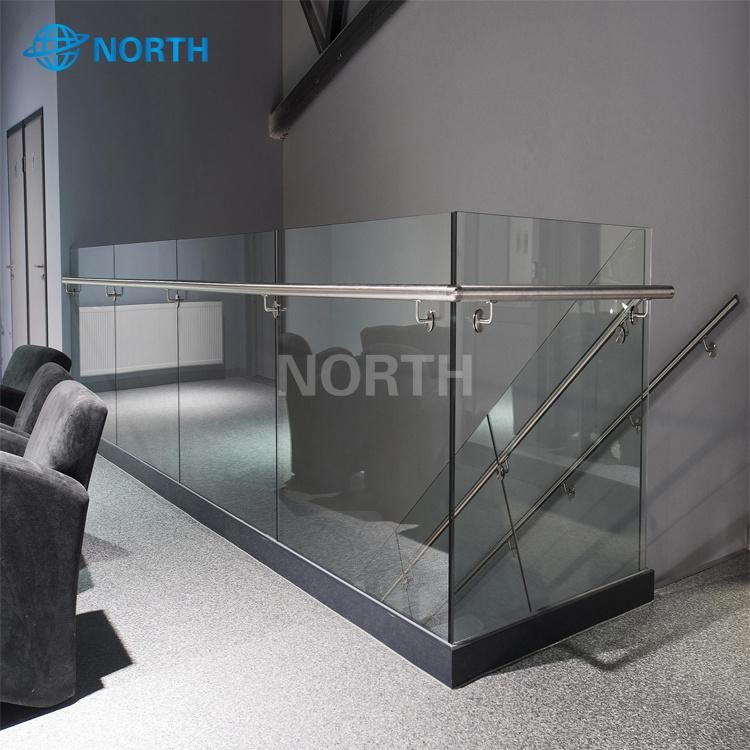 Clear Glass Railing Economic Design Glass Balustrade Frameless Glass Railing