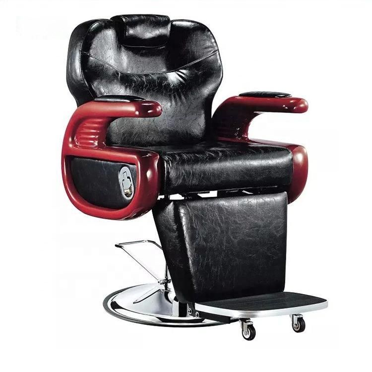 Hl- 6116 2021 Salon Barber Chair for Man or Woman with Stainless Steel Armrest and Aluminum Pedal