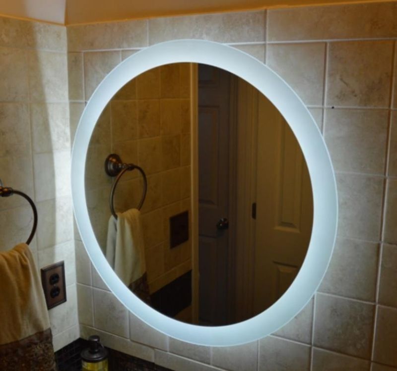 Hot Sales 24X24 Inch Round LED Backlit Light Illuminated Bathroom Mirror