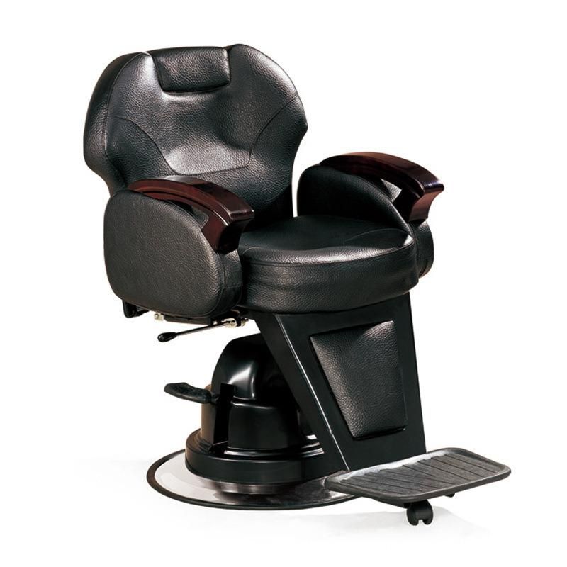 Hl-9008A Salon Barber Chair for Man or Woman with Stainless Steel Armrest and Aluminum Pedal