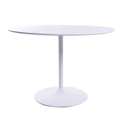 Luxury Home Restaurant Furniture Modern Design MDF Top Round Dining Table with Base