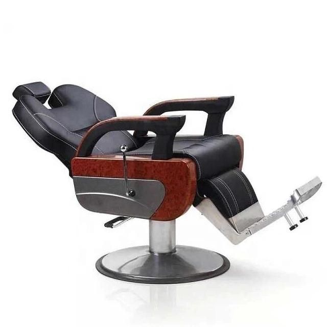 Hl-9236 Salon Barber Chair for Man or Woman with Stainless Steel Armrest and Aluminum Pedal