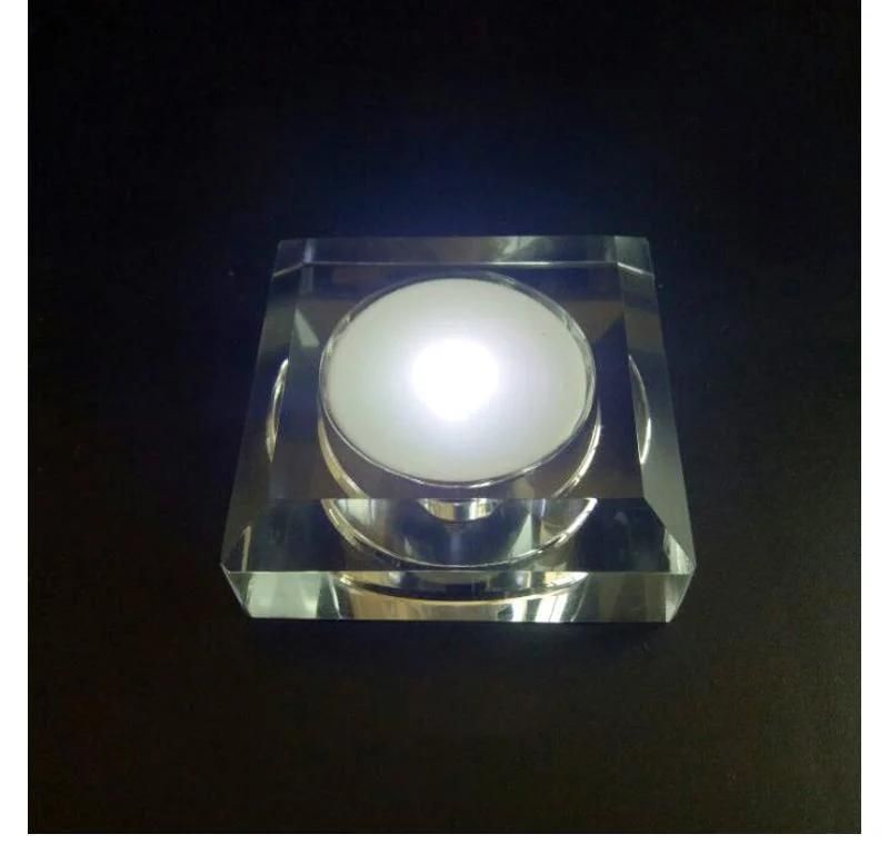 LED Display Stand for Crystal Glass Lens Ball Home Desktop Holder Light Base