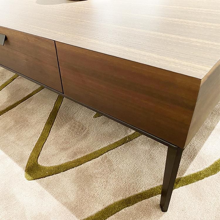Modern Living Room Cheap Glass Top Centre Coffee Table Set Design Furniture for Hotel Project