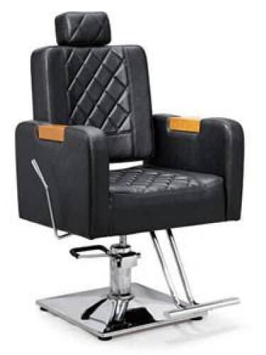 Hl-1186 Salon Barber Chair for Man or Woman with Stainless Steel Armrest and Aluminum Pedal