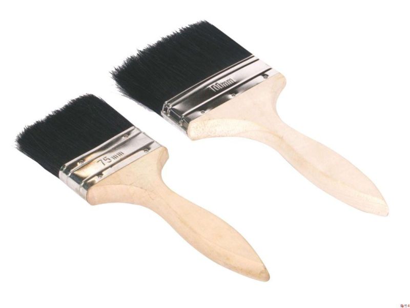 Types of Paint Brushes 4′′ Paint Brush with Wooden Handle