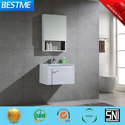 Small Size Stainless Steel Bathroom Cabinet with Glass Basin by-B6208-60