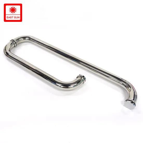 Stainless Steel Pull Handle Bathroom Glass Door Hardware Accessories Shower Door Handle (pH-049)