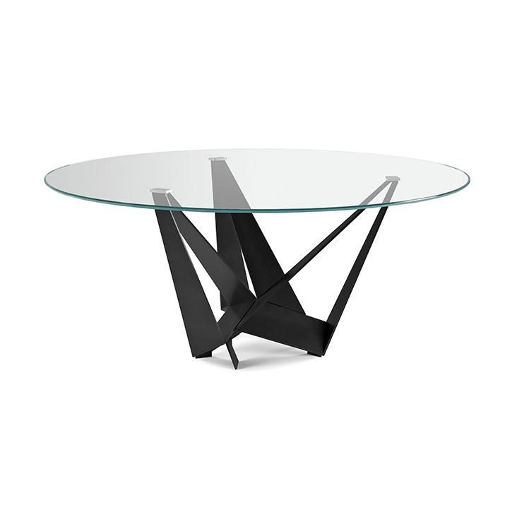 Cfd-11f Glass Dining Table/Restaurant Dining Table/Home Dining Table /Hotel Dining Table
