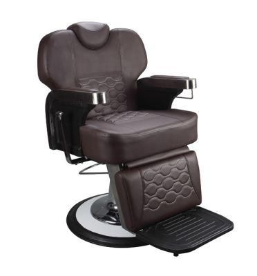 Hl-9305 Salon Barber Chair for Man or Woman with Stainless Steel Armrest and Aluminum Pedal