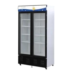 Pretty Price Supermarket Display Refrigerator and Big Capacity Freezer Vertical Showcase