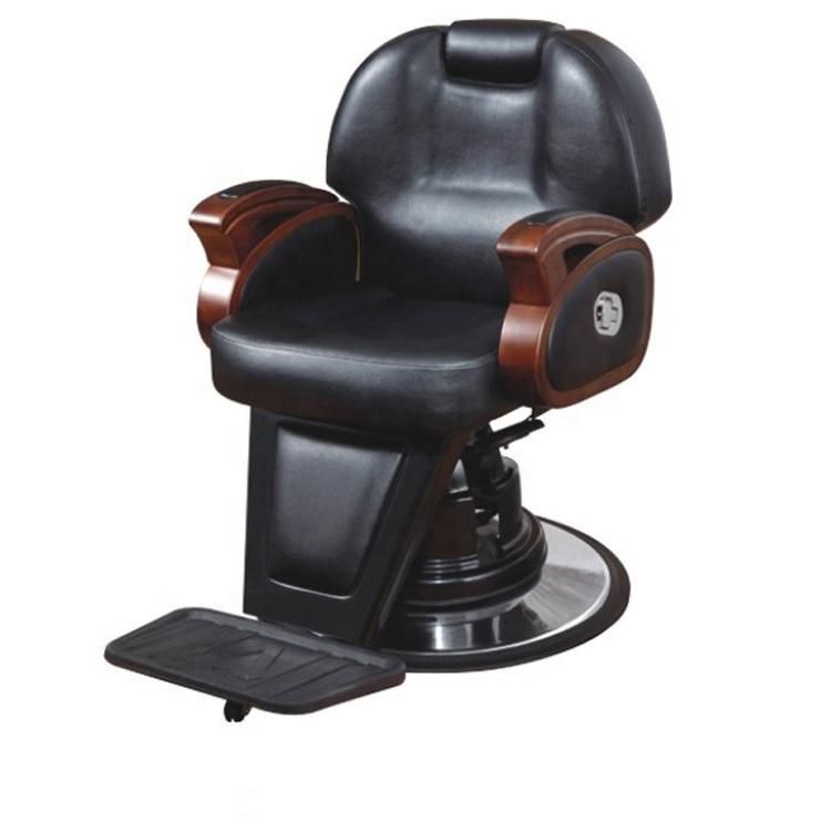 Hl-9007 Salon Barber Chair for Man or Woman with Stainless Steel Armrest and Aluminum Pedal