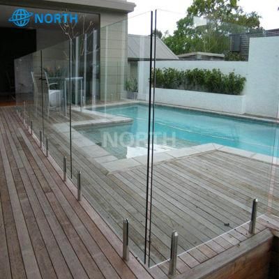 Stainless Steel Glass Railing Metal Hardware Pool Glass Fence Railing