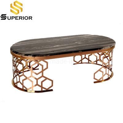 Luxury Design Stainless Steel Base Hotel Coffee Table