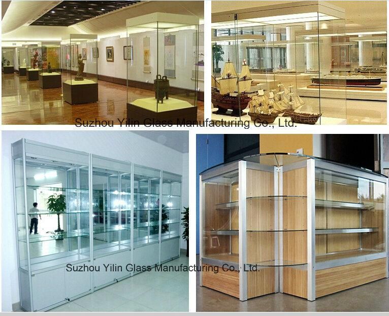 Toughened Show Cabinet / Counter Shopfront /Rack /Showcase Glass Tempered Display Glass with Australian Certificate