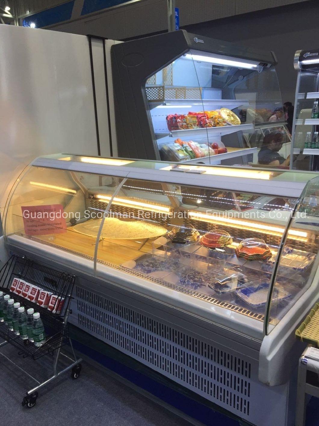 New Design Cheese and Sausage Self Service Refrigerated Showcase with Corner