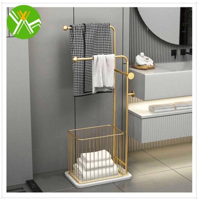 Multifunctional Metal Bathroom Towel Rack Luxury Metal Bathroom Towel Rack for Bathroom Decoration