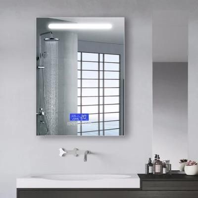 Wall Mounted Bath Mirror with Speaker Lighted Smart Bathroom Mirror