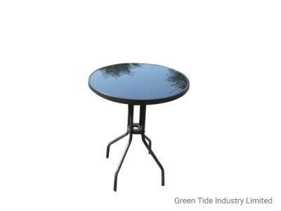 Hand Crank Adjustable Round Glass Coffee Table Base