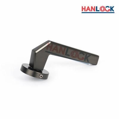China Hardware Glass Door Handle Polished Zinc Alloy Finish House Lock Metal Door Handle