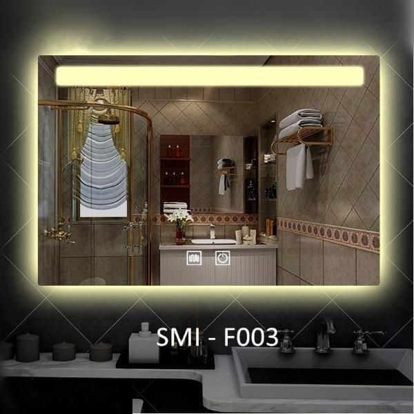 5mm Environment Friendly Ce Certificated Wall Mounted Hotel Bathroom Backlit LED Mirror