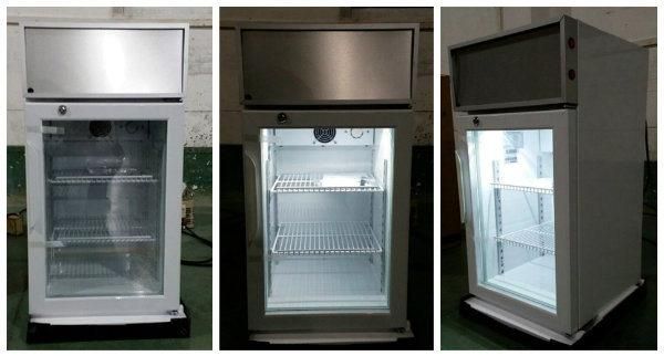 Hot Selling Mini Cooler Counter Top Glass Door Display Chiller Showcase