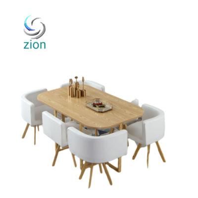 Glass Dining Table and Chair Tempered Glass Dining Table and Chair Combination Shop Tea Coffee Shop Table Negotiating Table