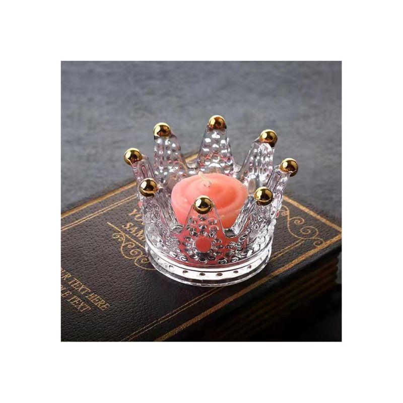 Wedding for Table Christmas Ornaments Candelabra Tealight Jar Center Pieces Clear Bulk and Home Set Crystal Glass Candle Holder