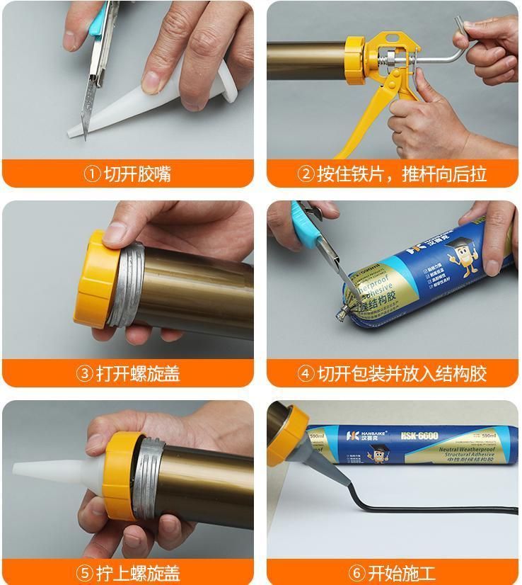 Low Price Manufacturer Structural RTV Glass Sausage Neutral Adhesive Silicone Sealant for Sale