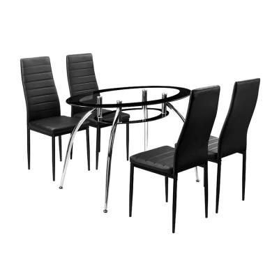 High Quality Dining Chair Table Glass Dining Table