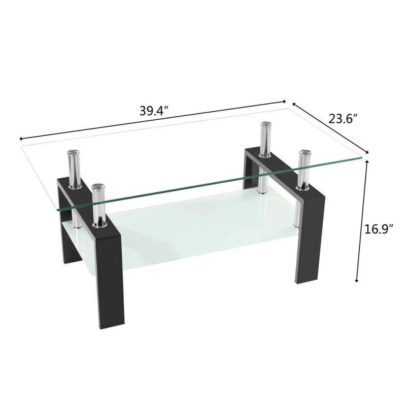 Chinese Supplier Living Room Furniture Design Modern Glass Center Coffee Table