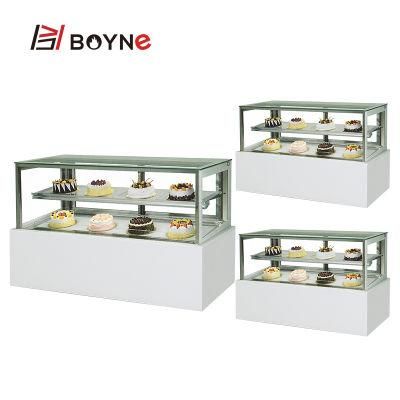 2 Layer or 3 Layer Cake Chiller Showcase Cabinet Pastry Display