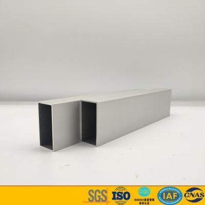 Square Aluminium Extrusion Profile Rectangular Aluminum Tube