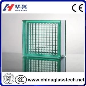 Green Colour Glass Block Bricks with CE Certification